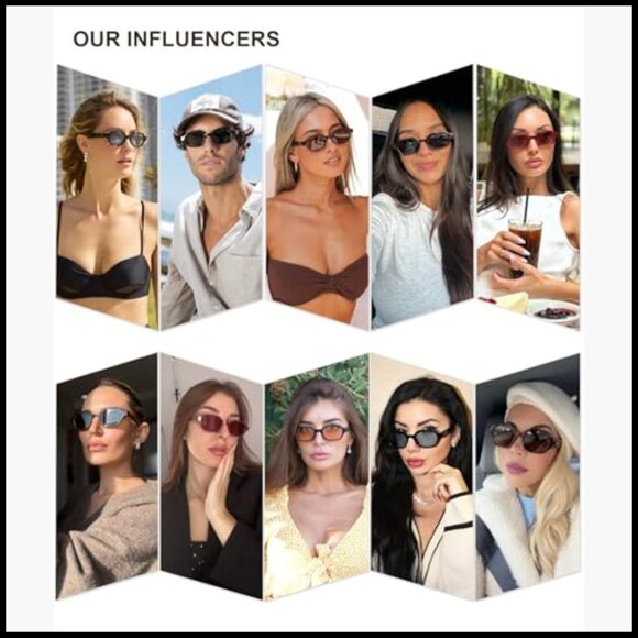 Retro Polarized Hexagon Sunglasses UV400 Protection PC Frame main image 4